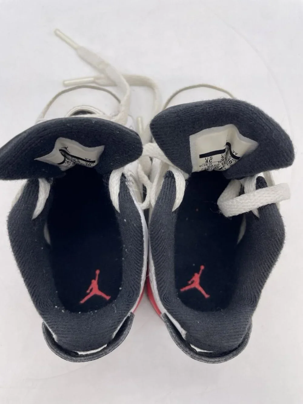 Nike Air Jordan 6 Retro Low BT White Infrared Baby Toddler Shoes Size 4C